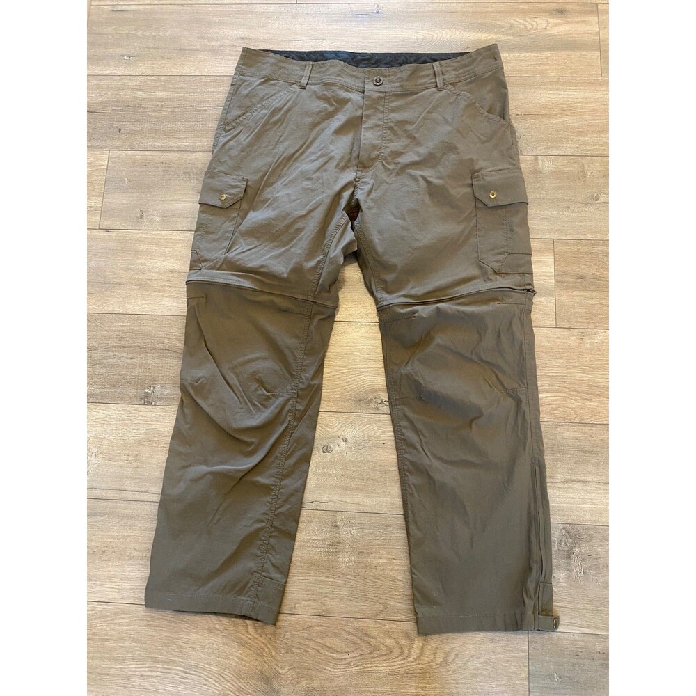 Kuhl Renegade Convertible Cargo Mens 40X30 Pants Stretch Hiking Beige 5138